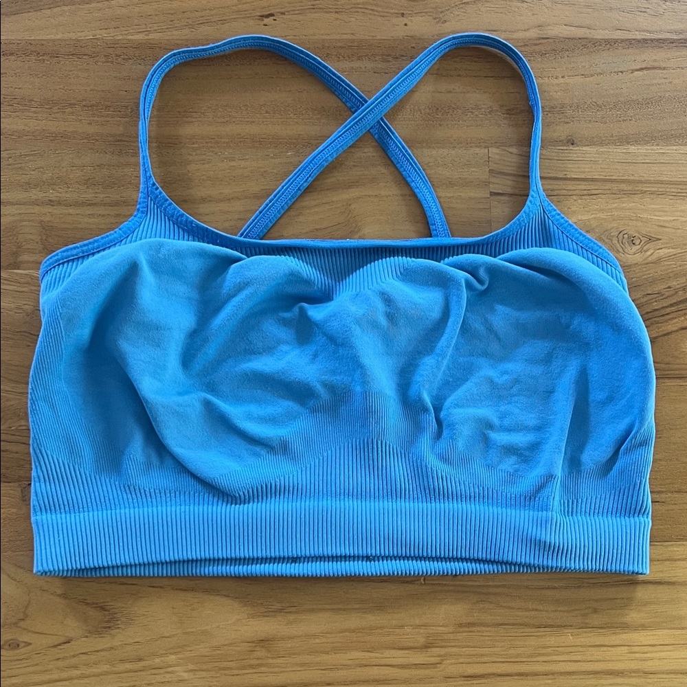 The North Face Light Blue Bralette Top Size Small GUC